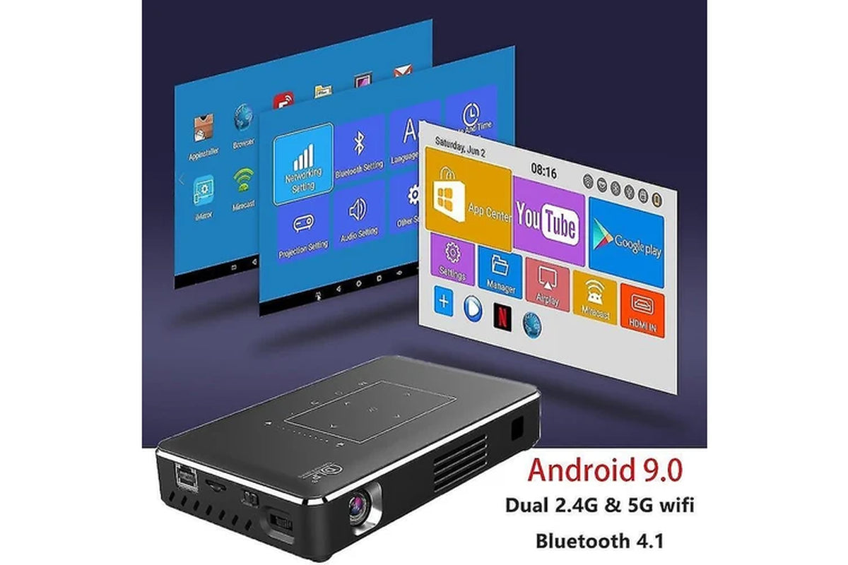 Mini 4K Projector Android 2.4G 5G Wifi Bluetooth