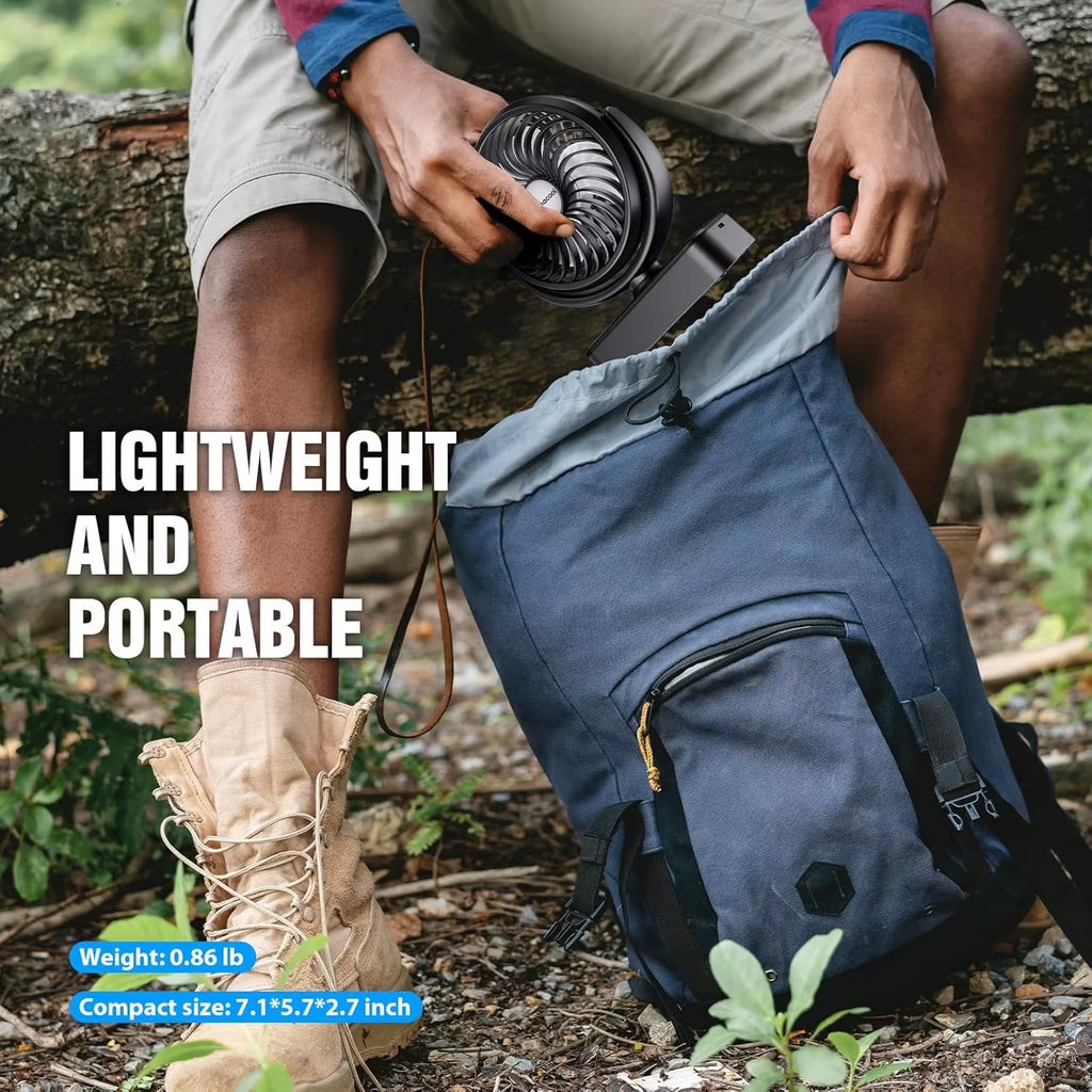 Mini Portable Fan USB Desktop Fan Portable Fan Desktop Office Quiet Cooling Fans 3 Speed Suitable for Tent Home Outdoor Fan