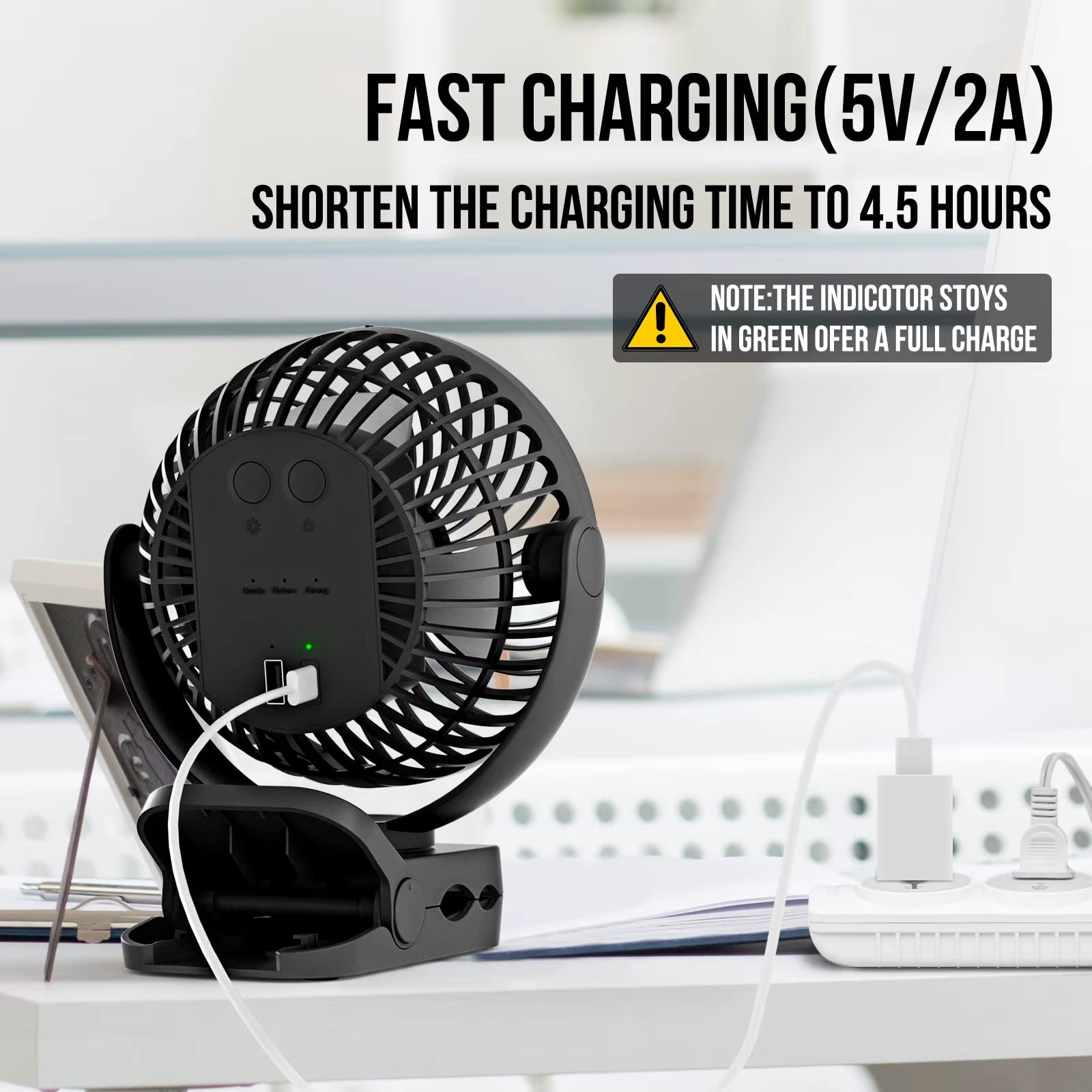 Mini Portable Fan USB Desktop Fan Portable Fan Desktop Office Quiet Cooling Fans 3 Speed Suitable for Tent Home Outdoor Fan