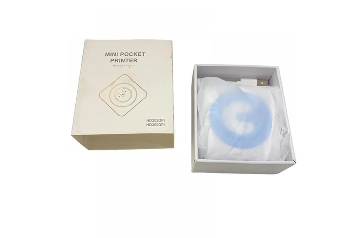 Mini Printer, Smartphone Portable Printer (Blue)